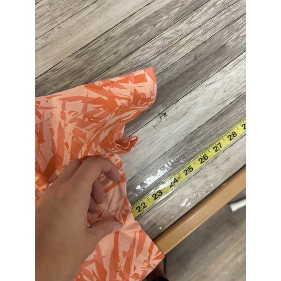 Columbia Shirt Mens Size Small Orange Floral Short Sleeve New Button Down - Picture 11 of 12